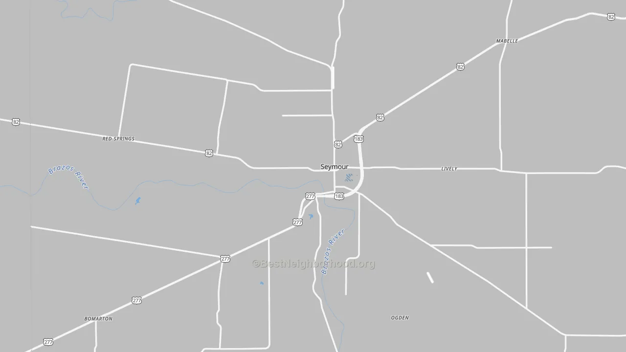 Transit Grade map of Seymour, TX
