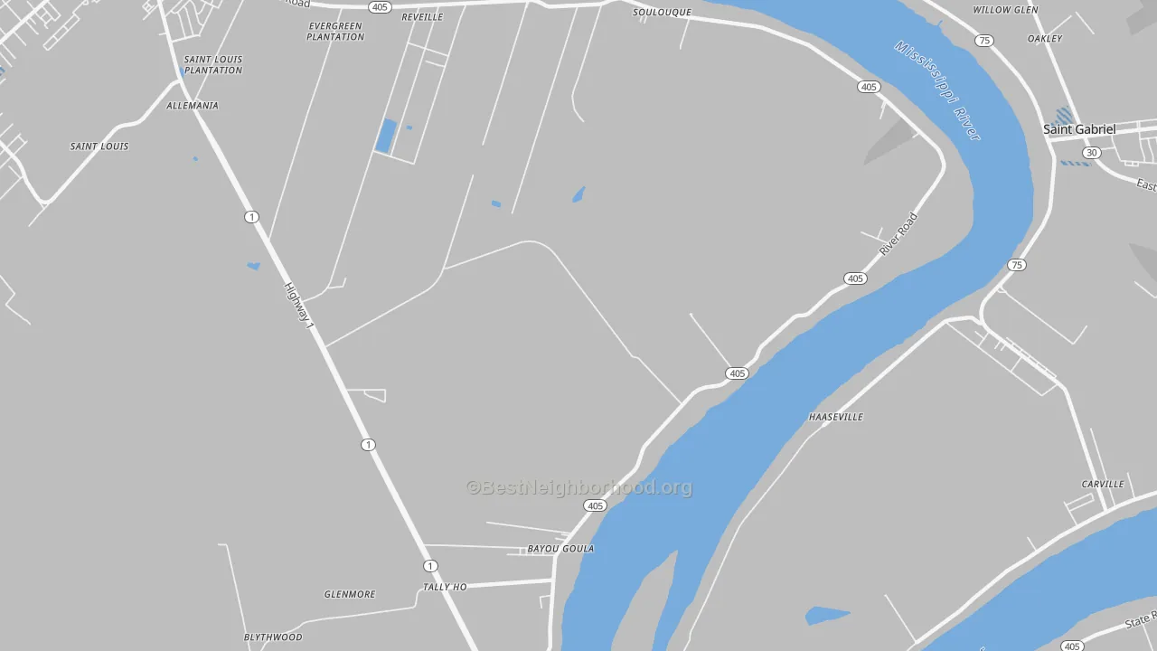 Transit Grade map of Seymourville, LA