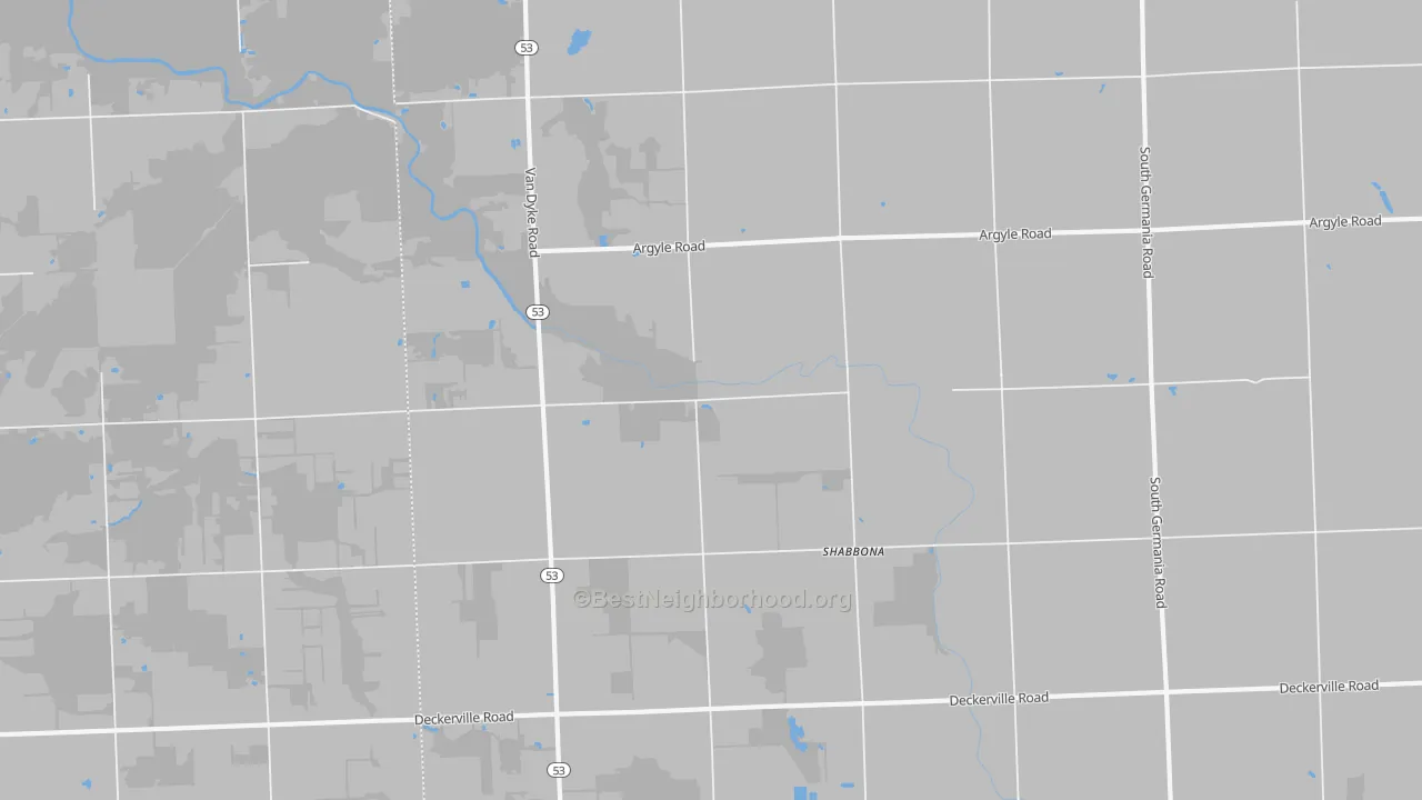 Transit Grade map of Shabbona, MI