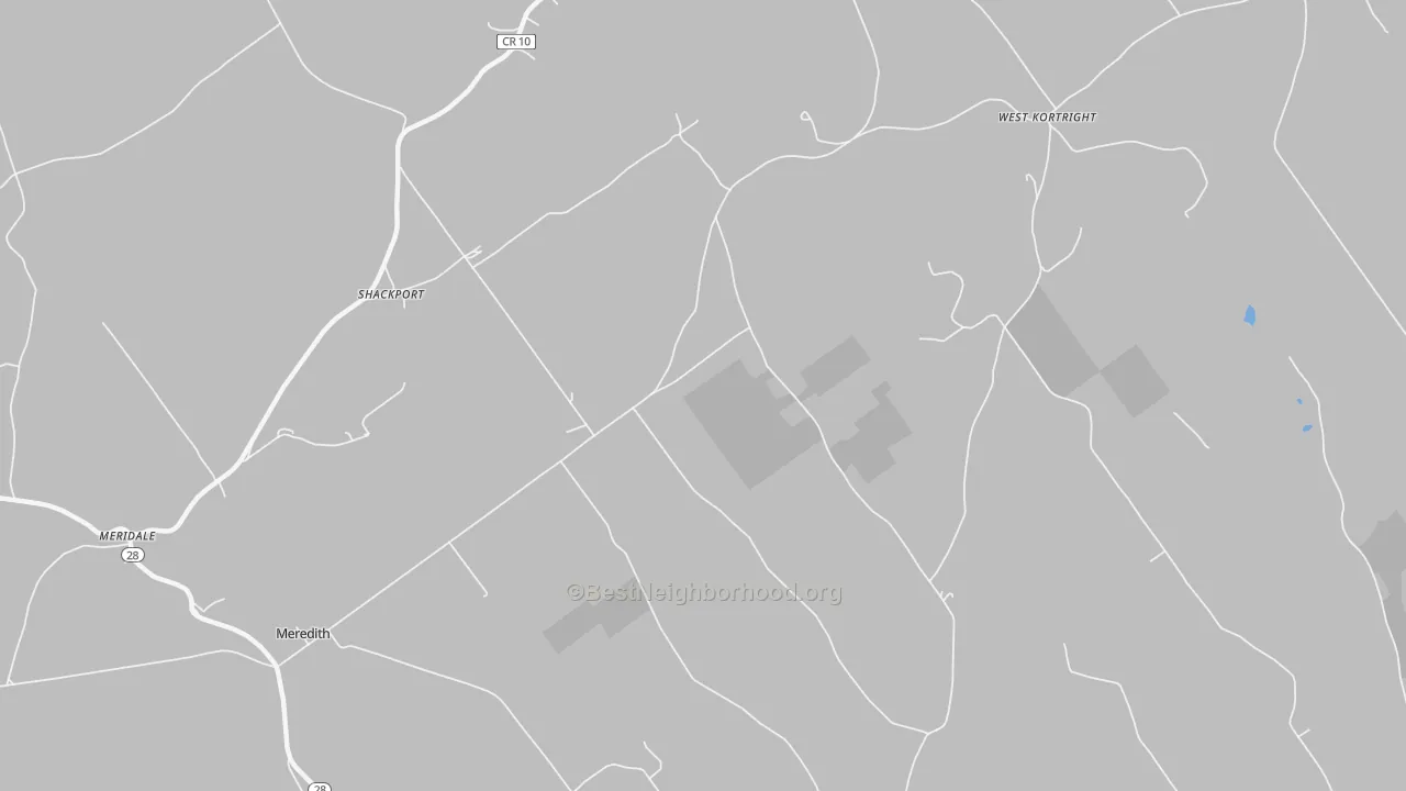 Transit Grade map of Shackport, NY