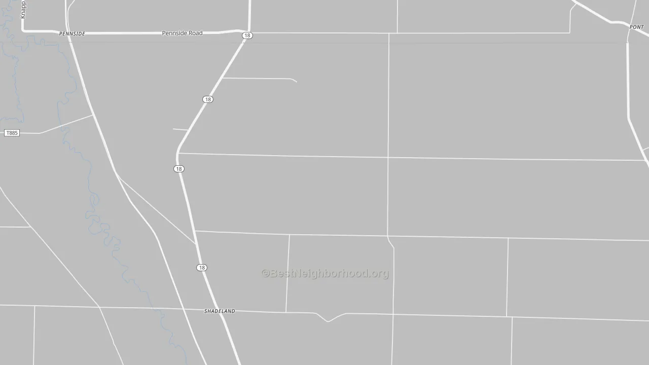 Transit Grade map of Shadeland, PA