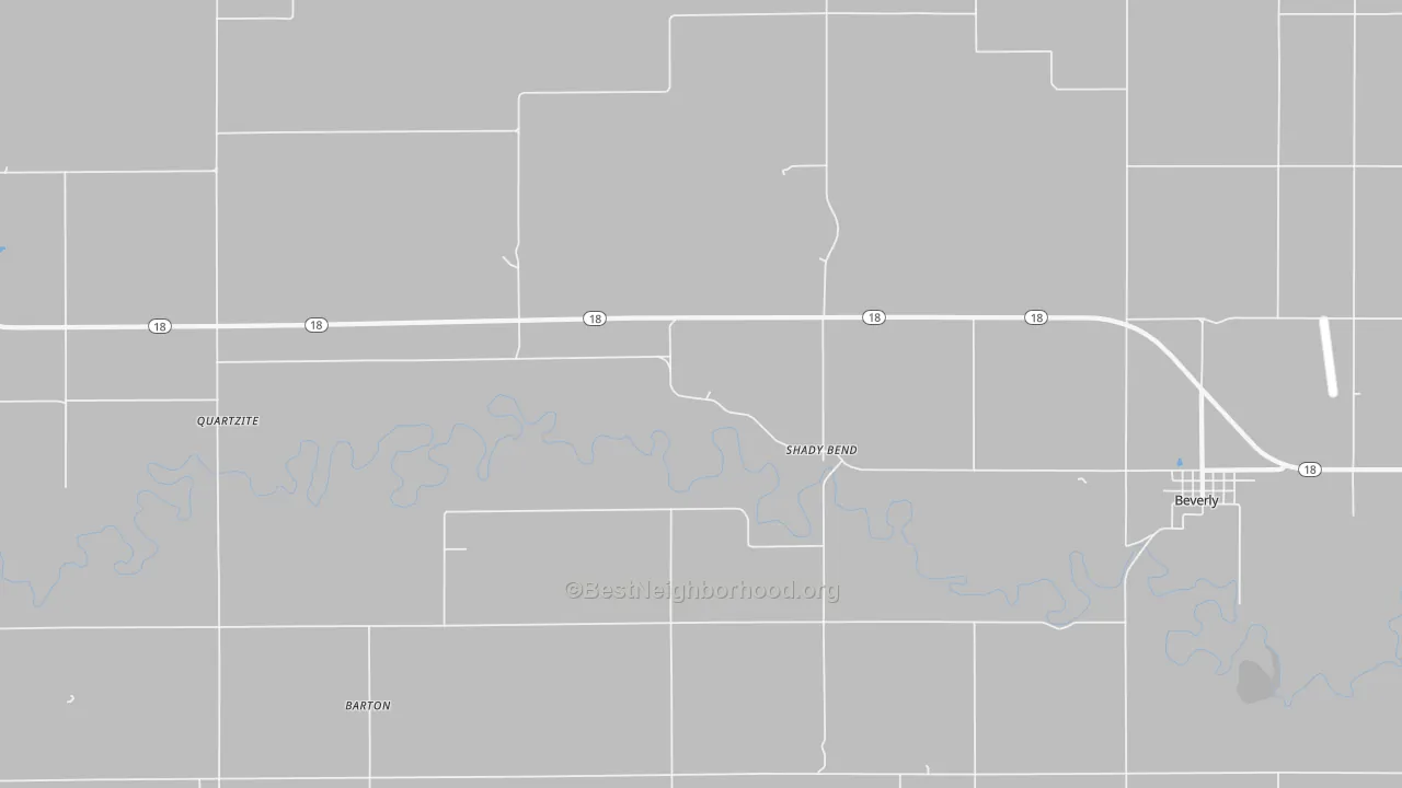 Transit Grade map of Shady Bend, KS