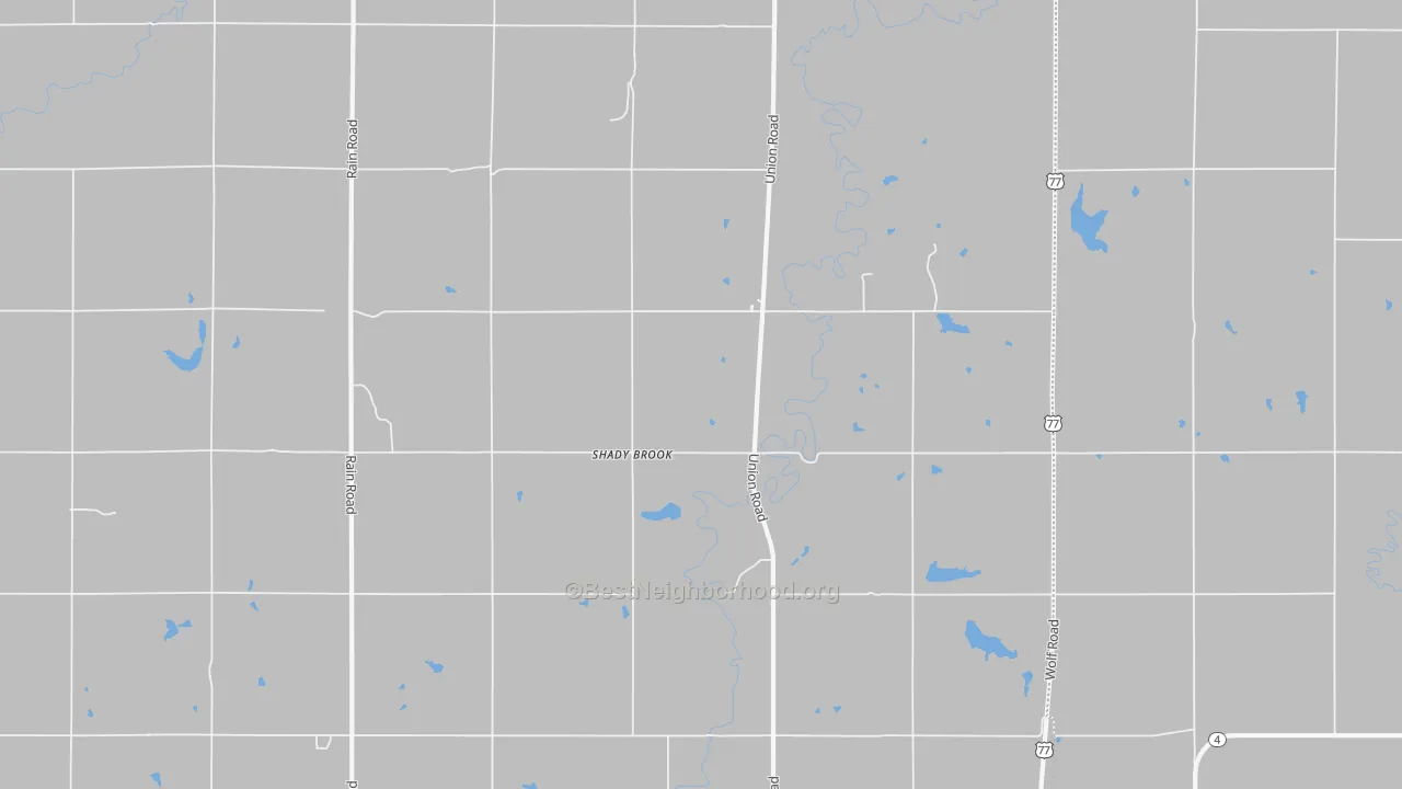 Transit Grade map of Shady Brook, KS