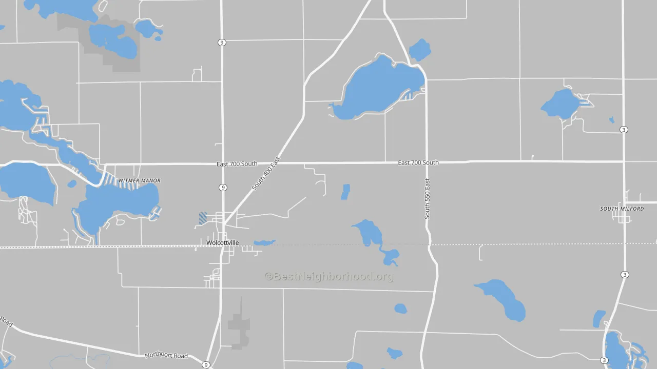Transit Grade map of Shady Nook, IN
