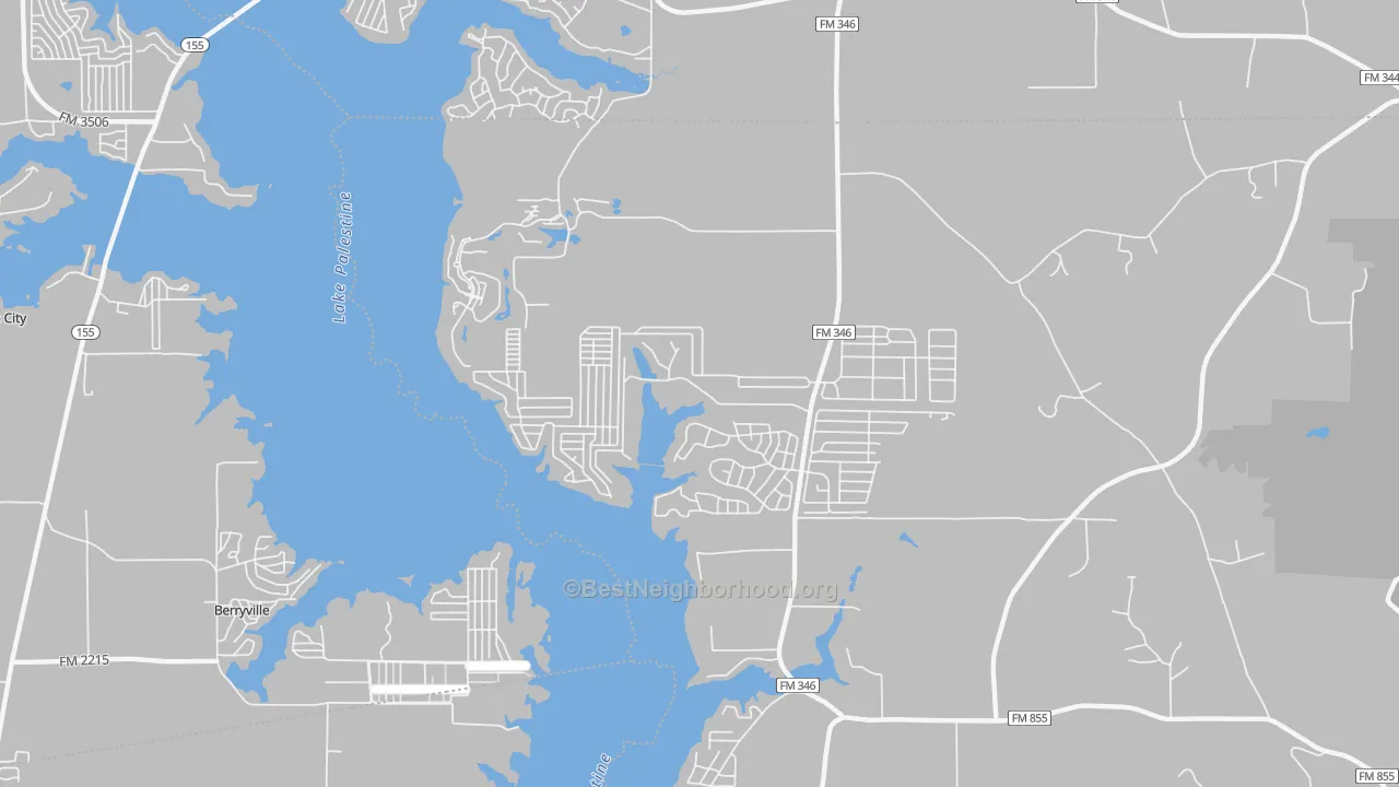 Transit Grade map of Shadybrook, TX