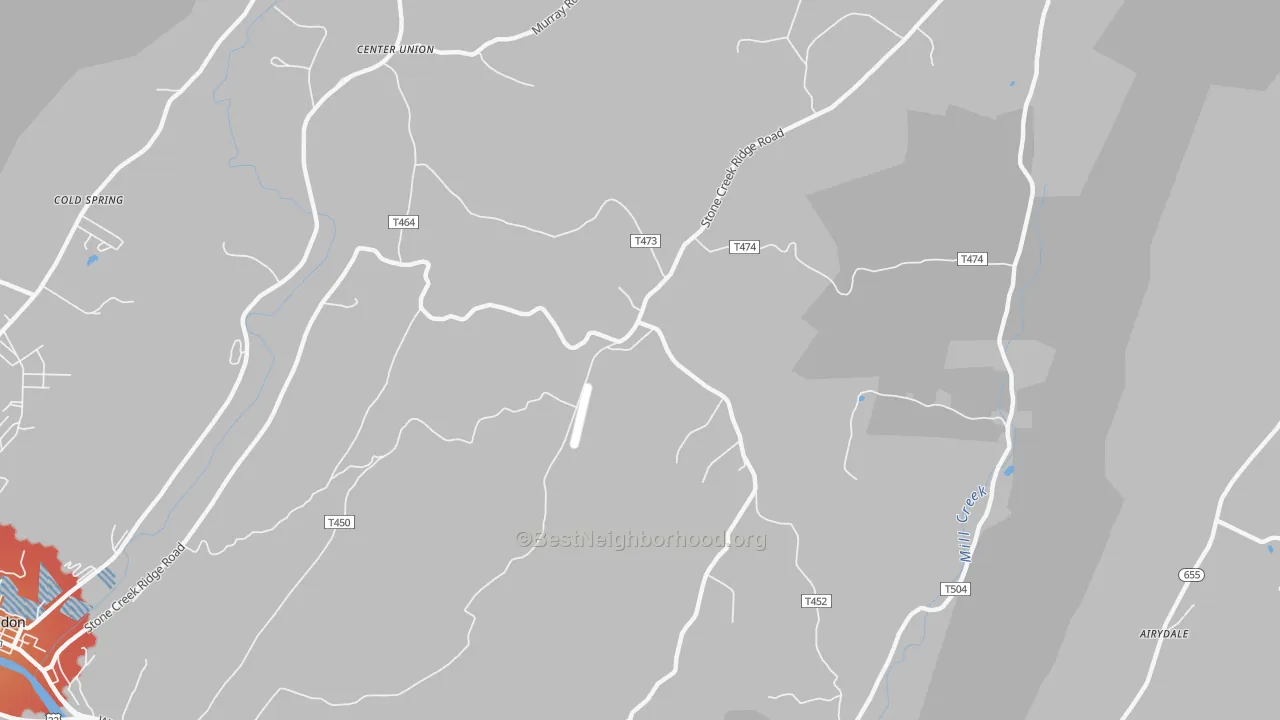 Transit Grade map of Shaffersville, PA