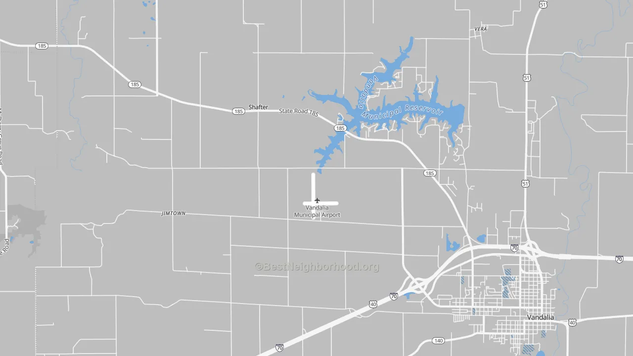 Transit Grade map of Shafter, IL