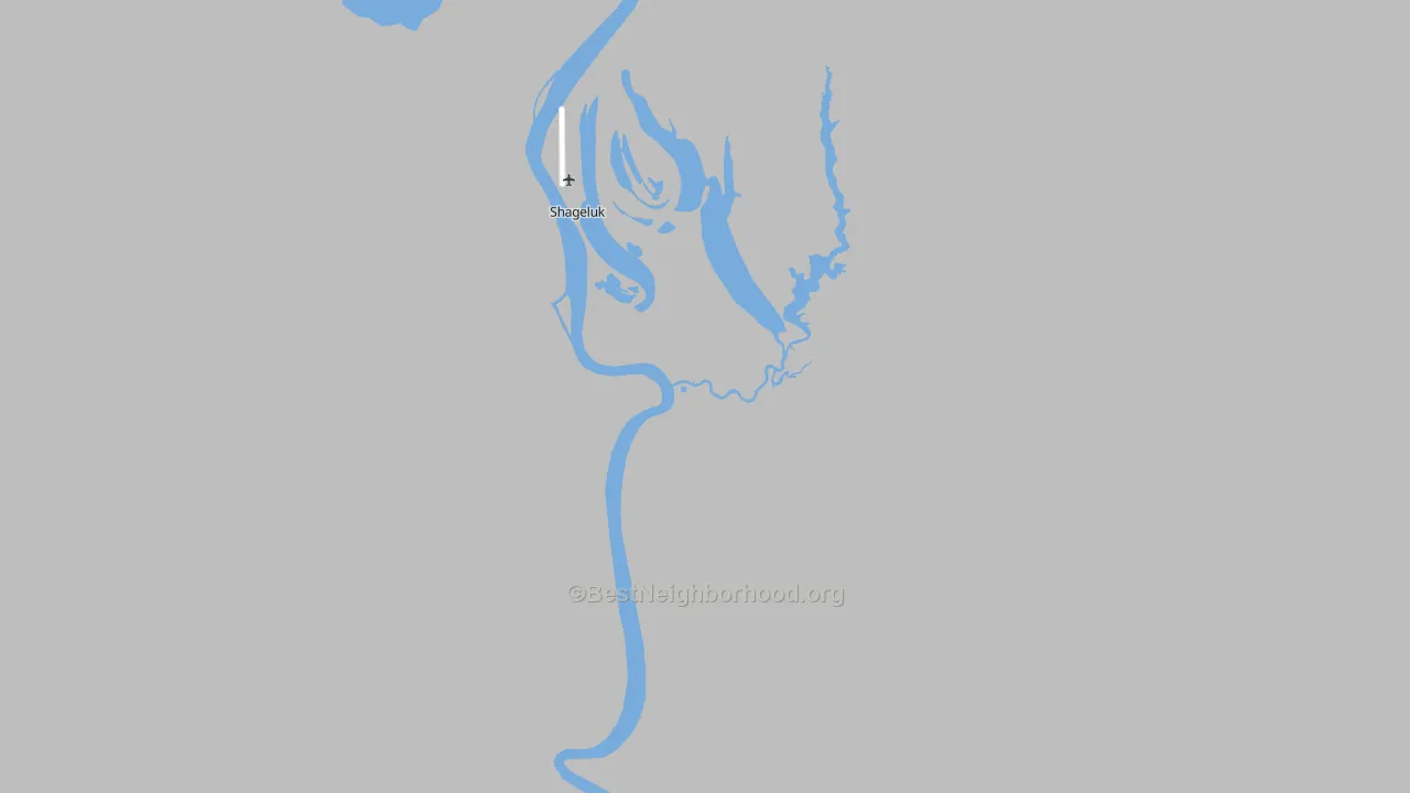Transit Grade map of Shageluk, AK