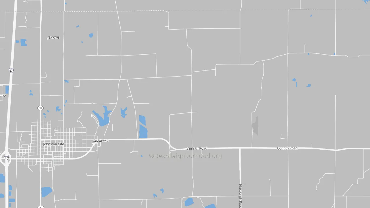 Transit Grade map of Shakerag, IL