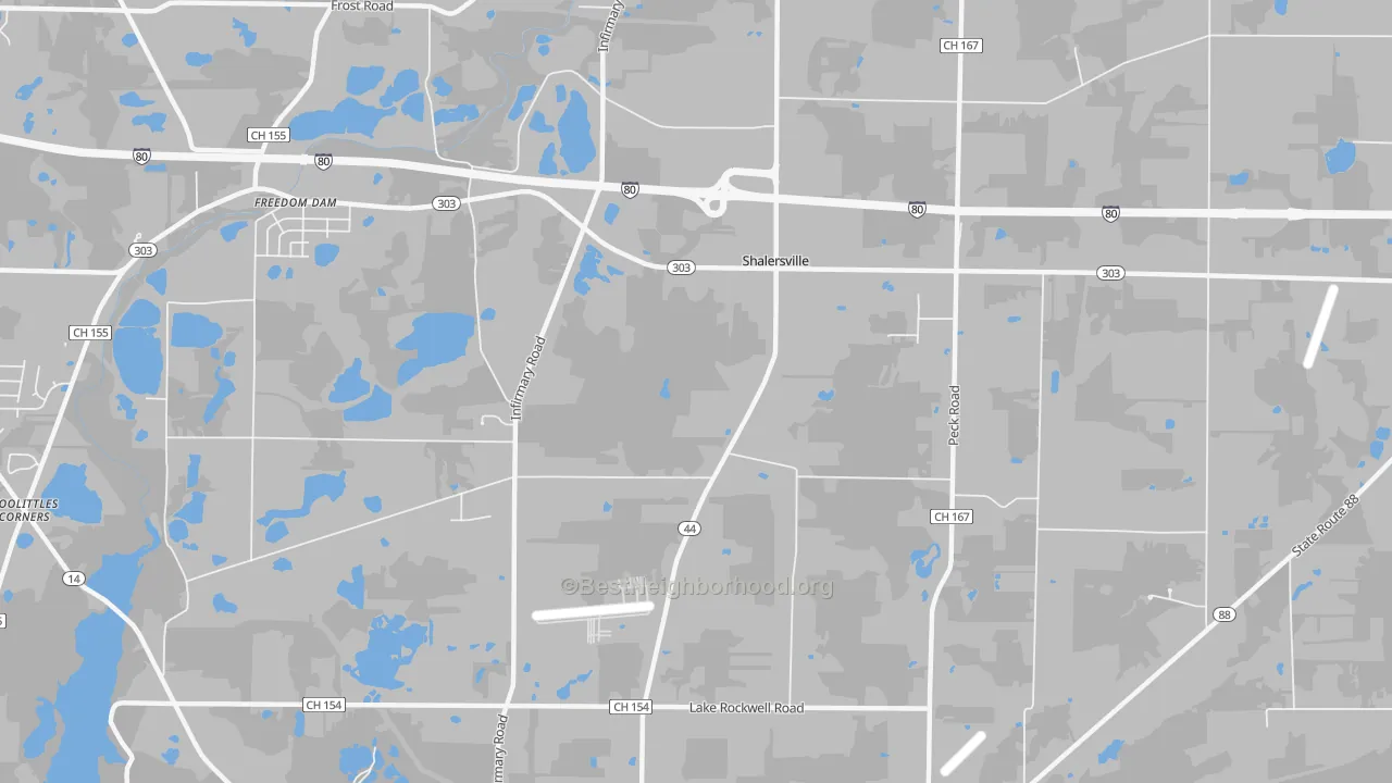 Transit Grade map of Shalersville, OH