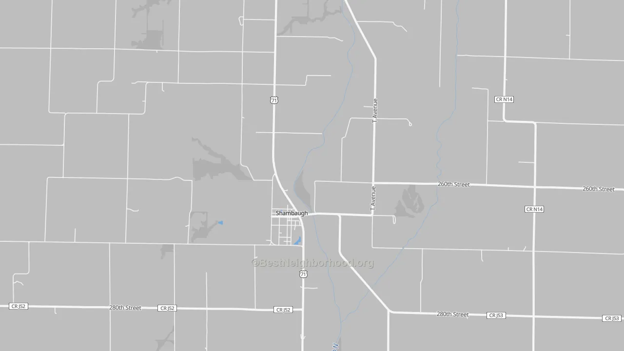 Transit Grade map of Shambaugh, IA