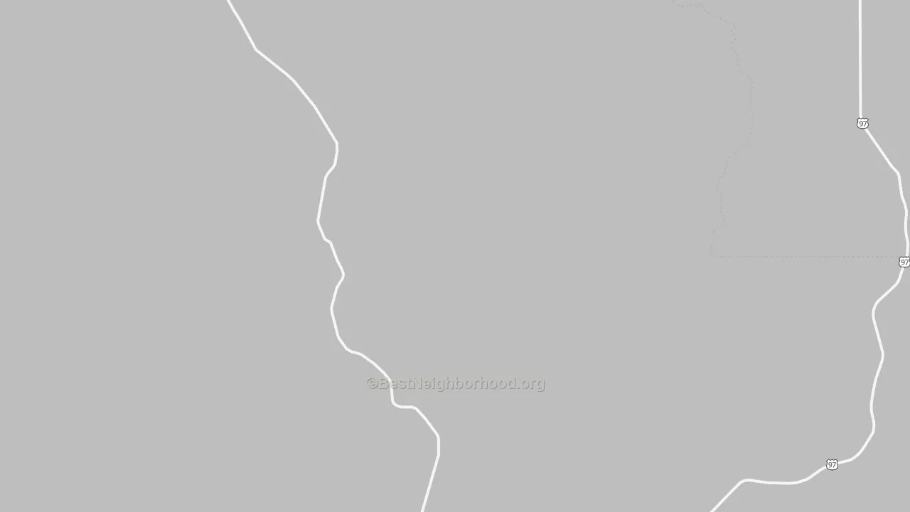 Transit Grade map of Shaniko, OR