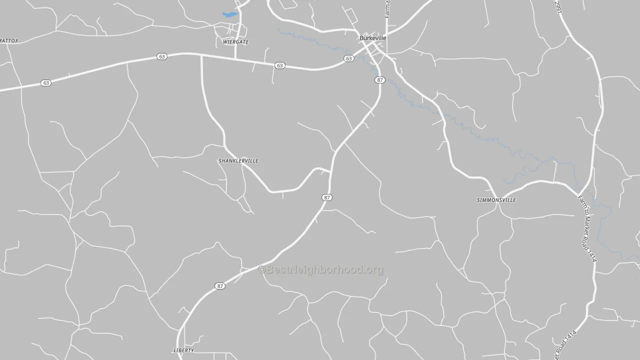 Transit Grade map of Shanklerville, TX