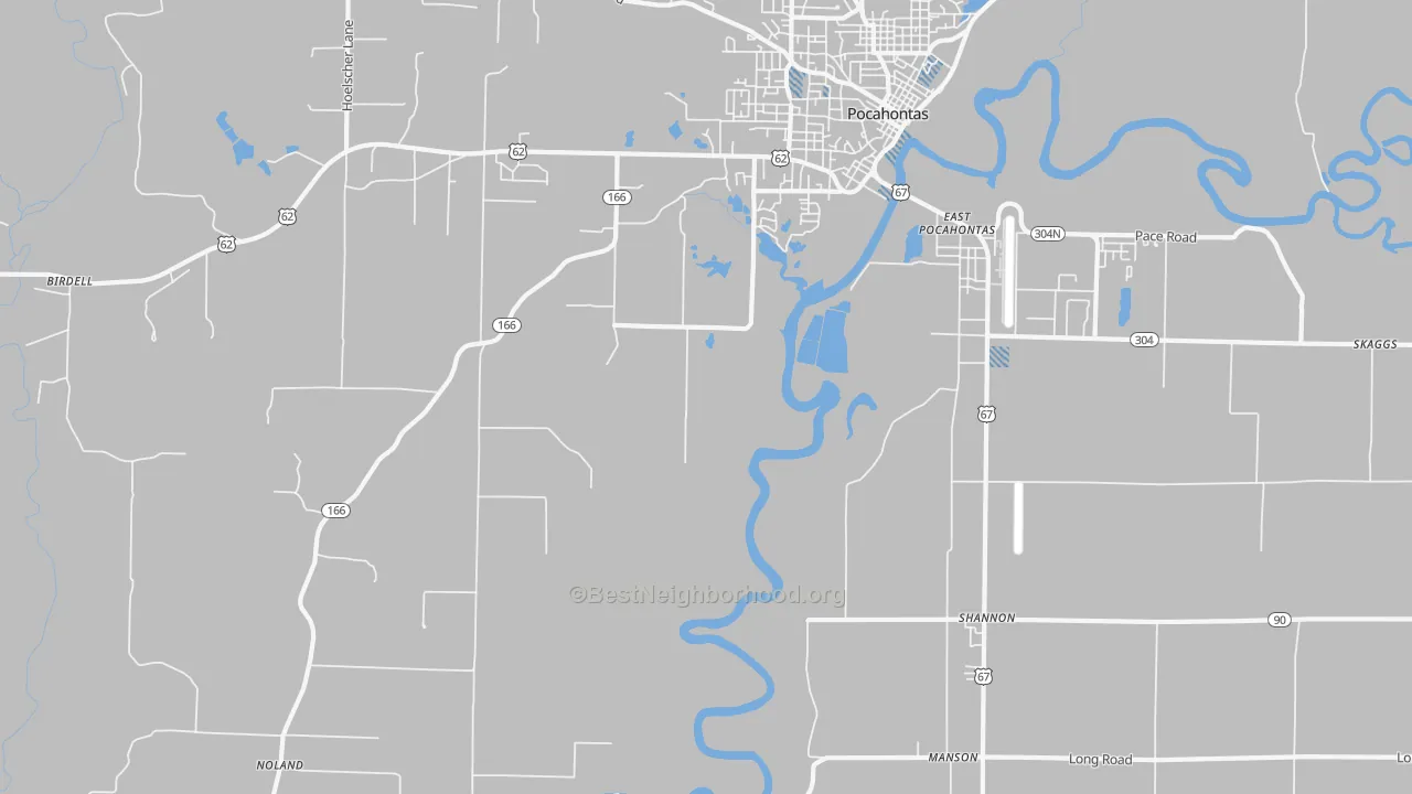 Transit Grade map of Shannon, AR