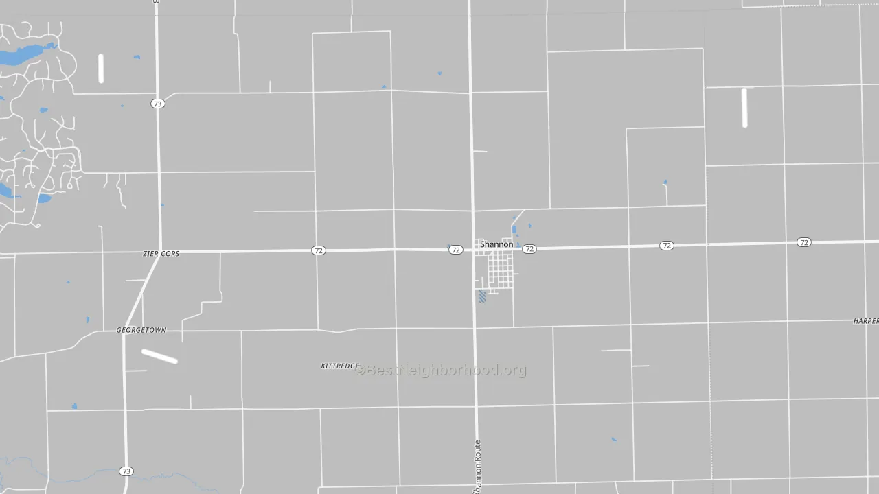 Transit Grade map of Shannon, IL