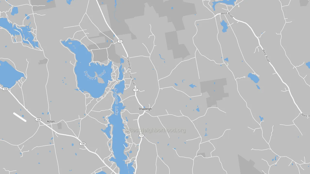 Transit Grade map of Shapleigh, ME
