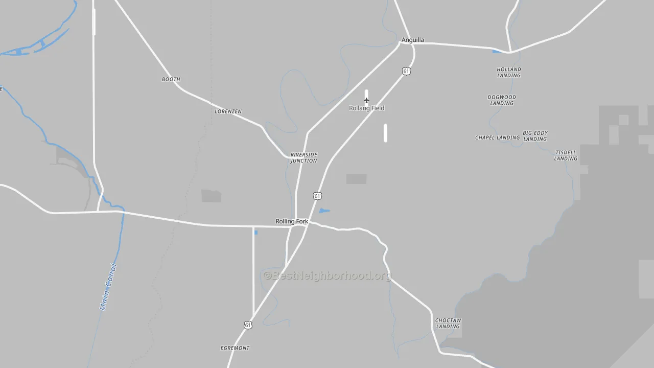 Transit Grade map of Sharkey County, MS