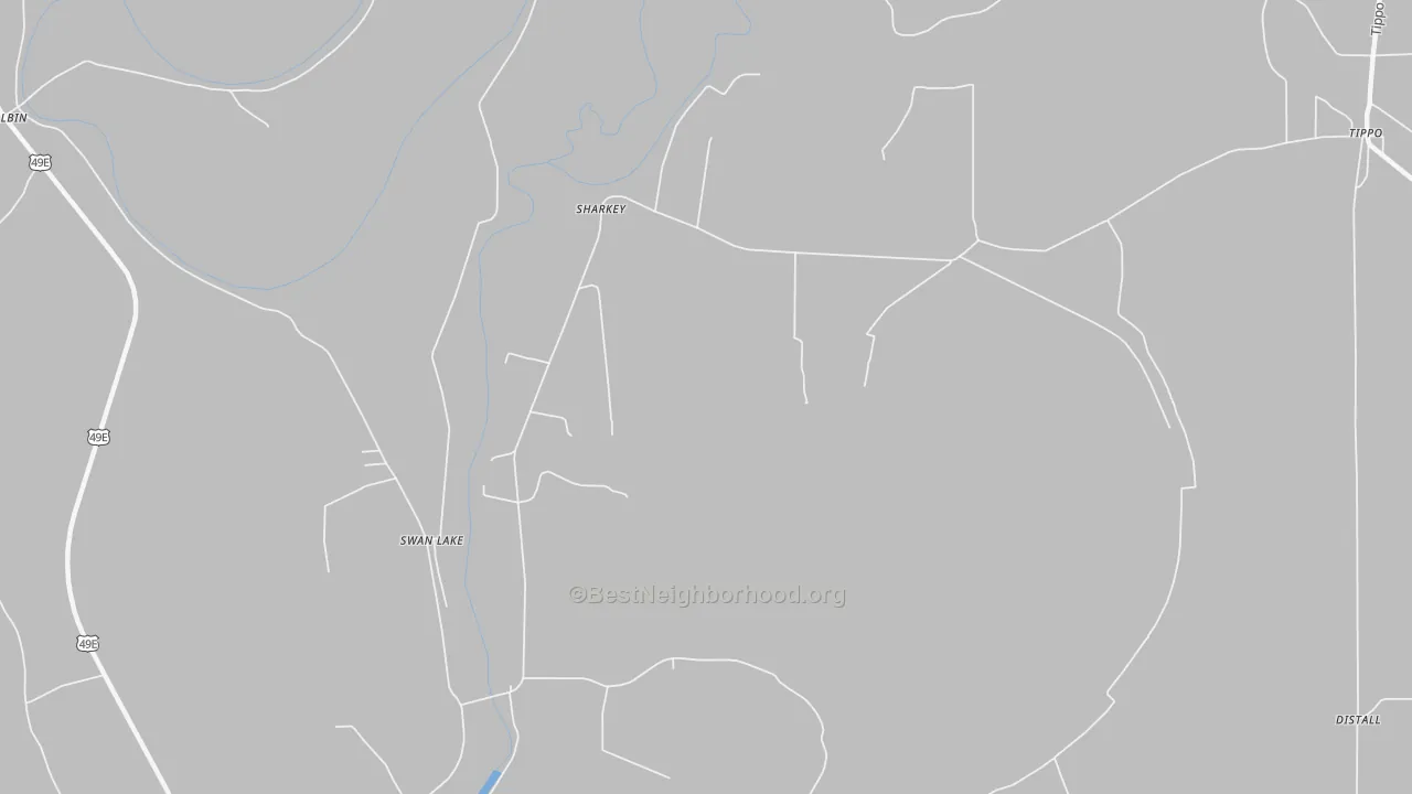 Transit Grade map of Sharkey, MS