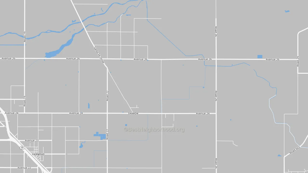 Transit Grade map of Sharon, CA