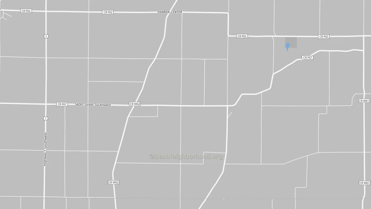 Transit Grade map of Sharon Center, IA