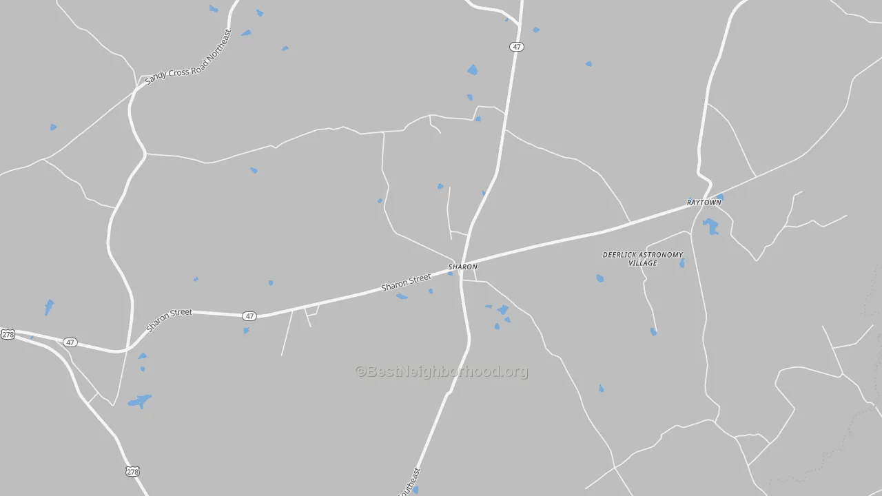 Transit Grade map of Sharon, GA