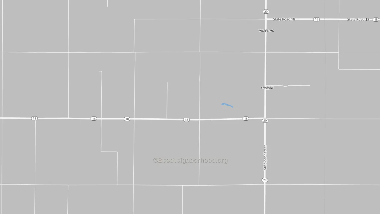 Transit Grade map of Sharon, IN