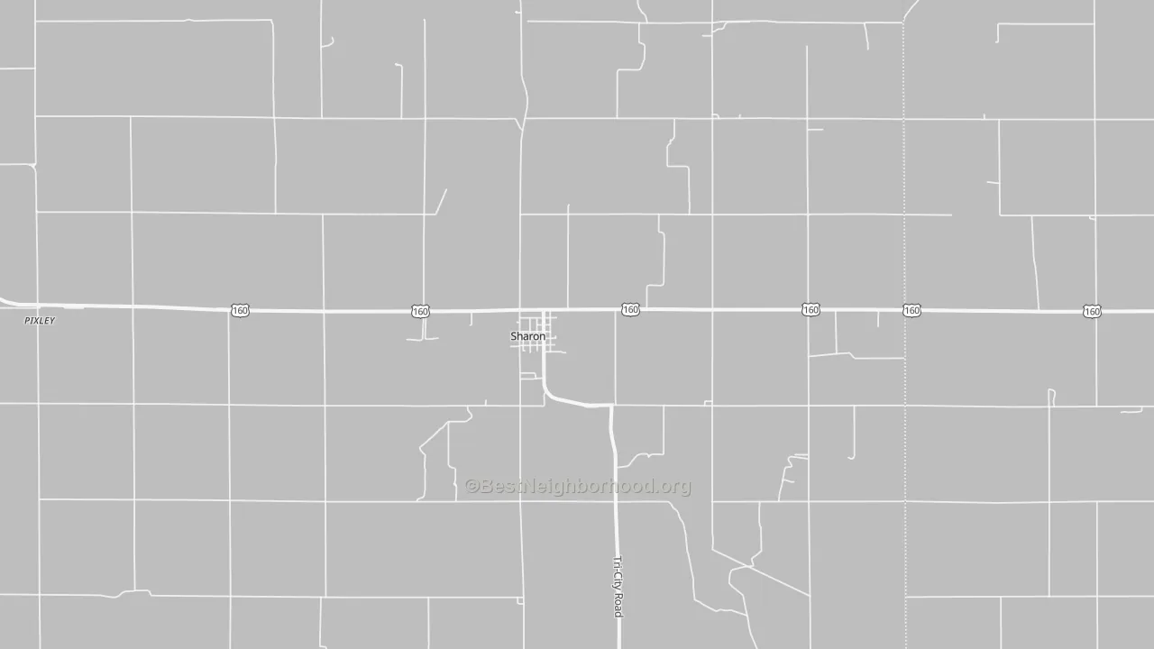 Transit Grade map of Sharon, KS