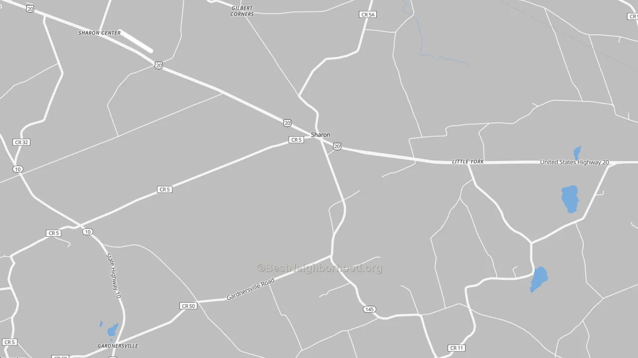 Transit Grade map of Sharon, NY