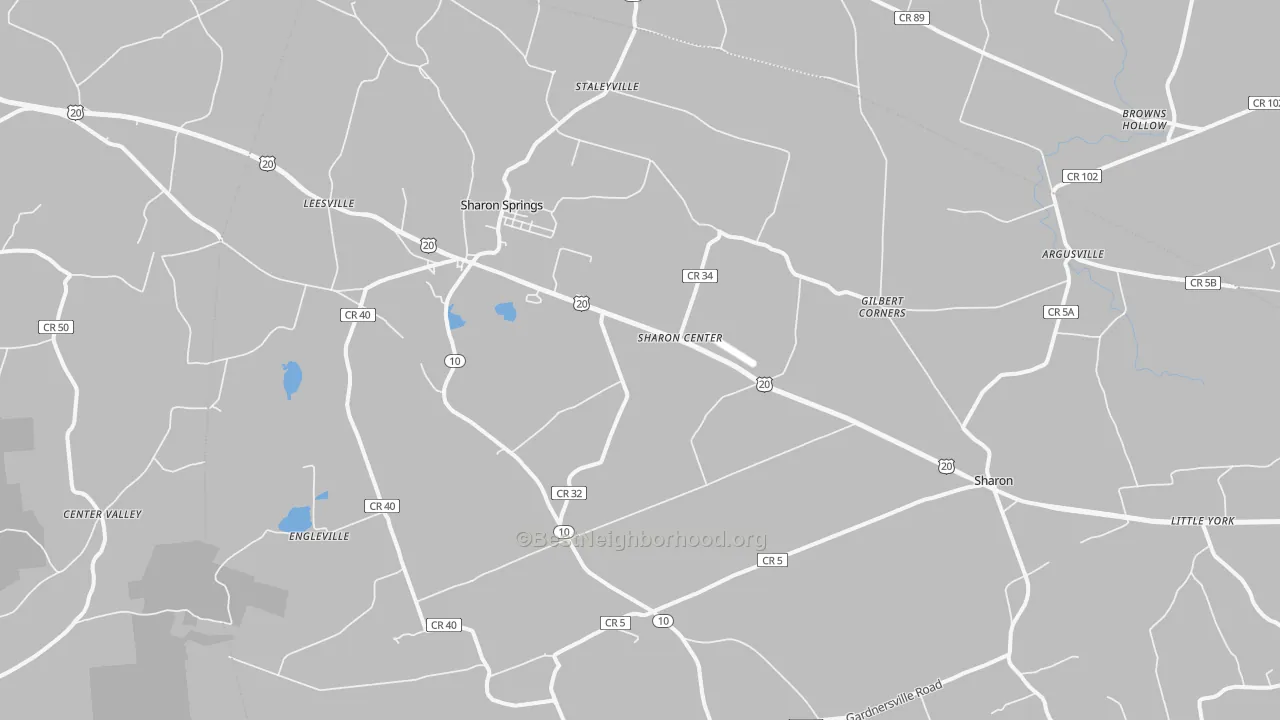 Transit Grade map of Sharon Springs, NY