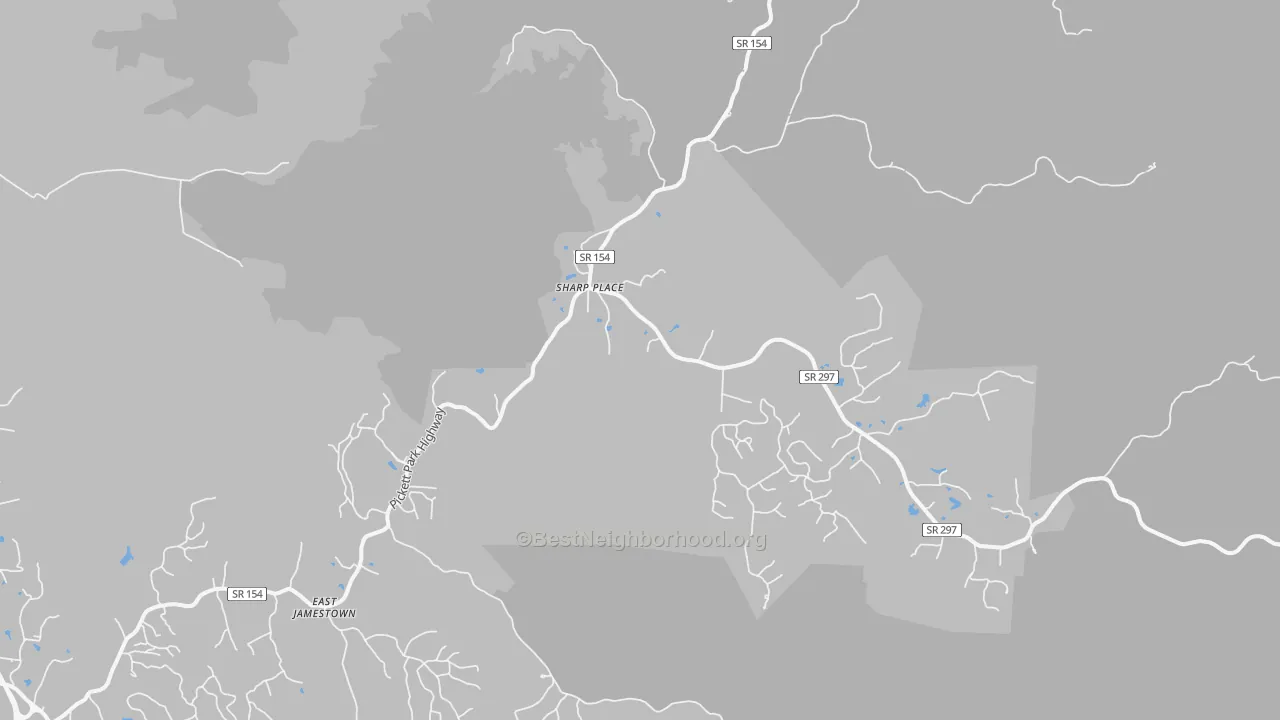 Transit Grade map of Sharp Place, TN