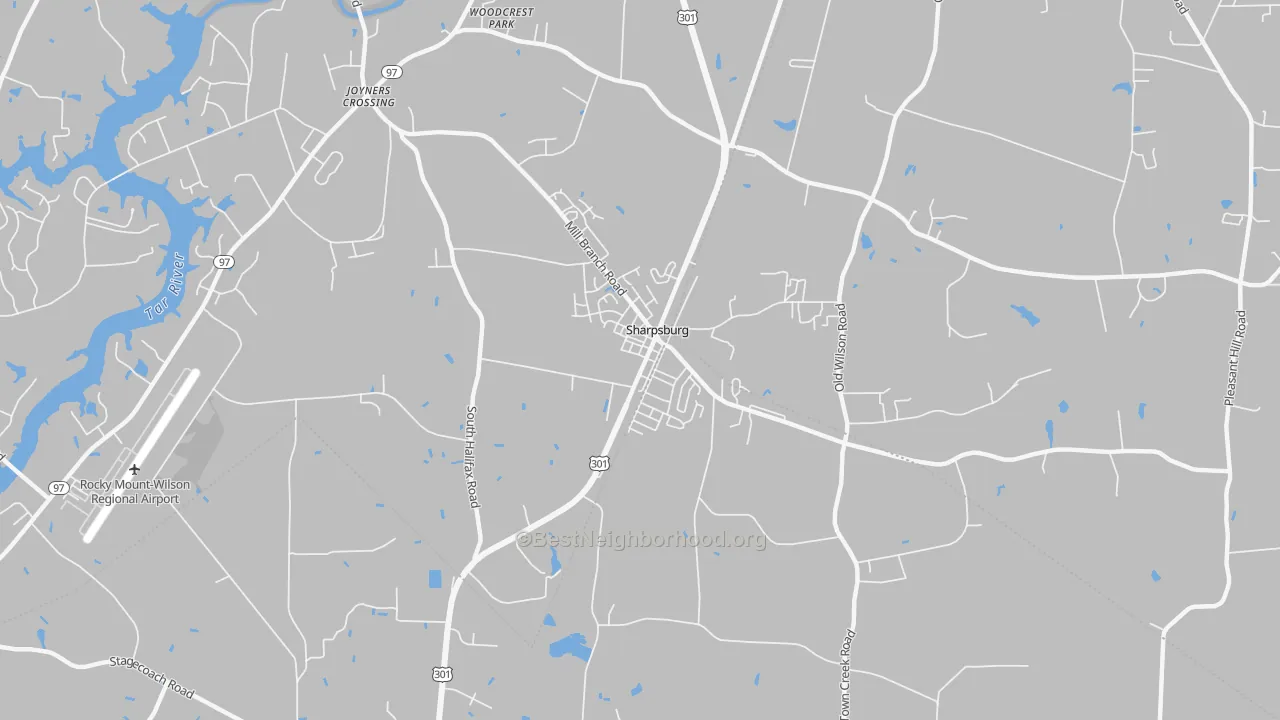 Transit Grade map of Sharpsburg, NC