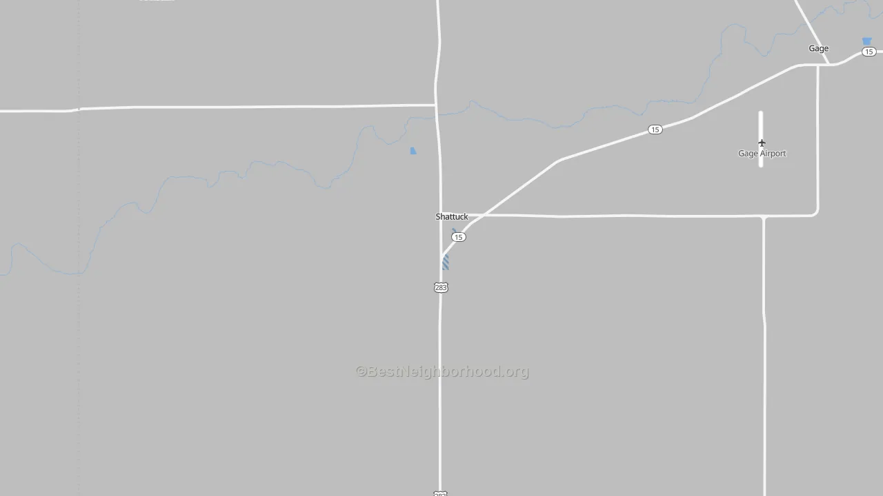 Transit Grade map of Shattuck, OK