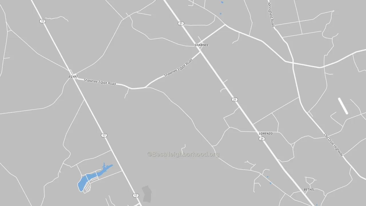 Transit Grade map of Shawnee, GA