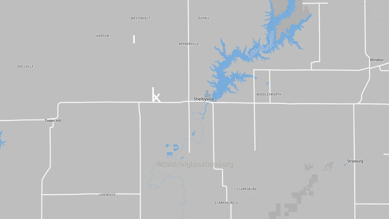 Transit Grade map of Shelby County, IL