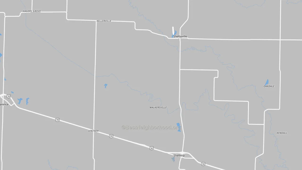 Transit Grade map of Shelby County, MO