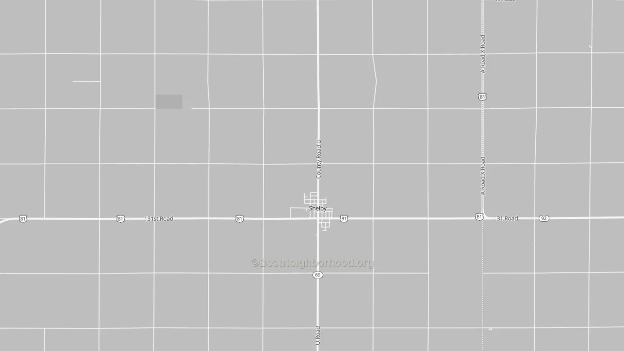 Transit Grade map of Shelby, NE