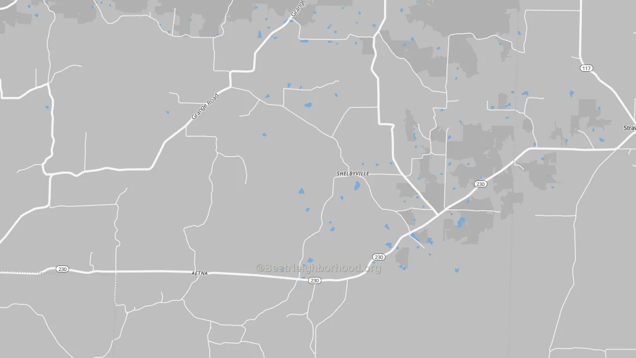 Transit Grade map of Shelbyville, AR