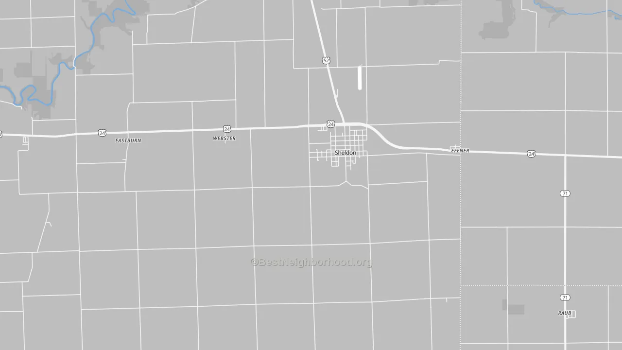 Transit Grade map of Sheldon, IL