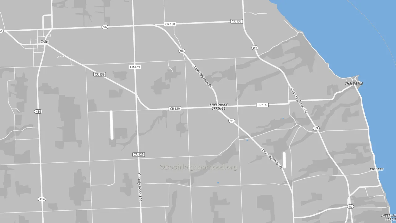 Transit Grade map of Sheldrake Springs, NY