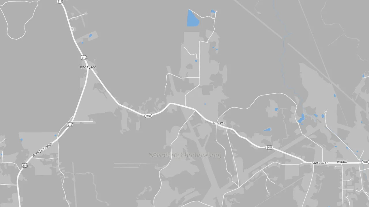 Transit Grade map of Shelvey, PA