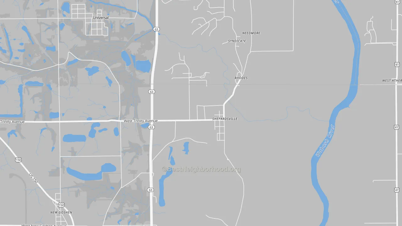 Transit Grade map of Shepardsville, IN
