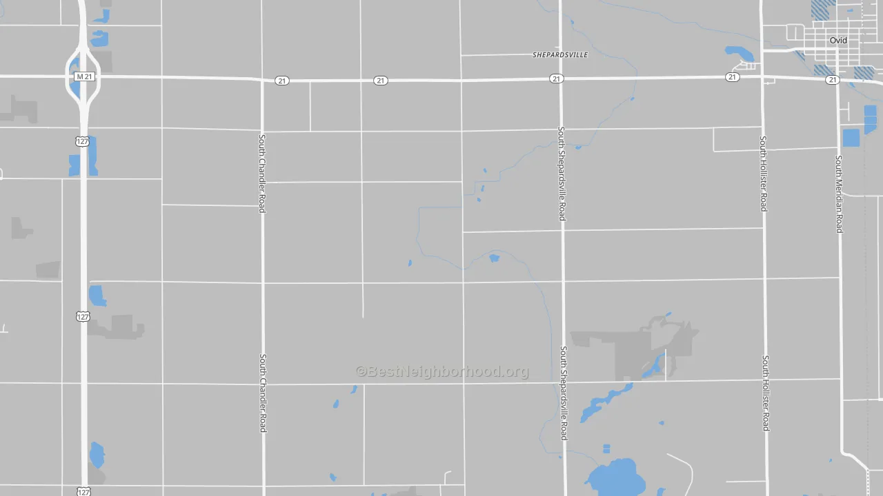 Transit Grade map of Shepardsville, MI