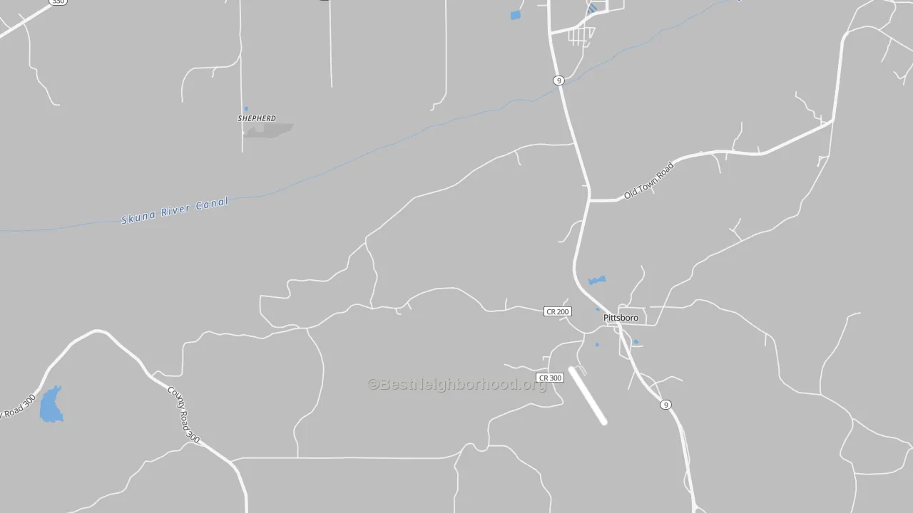 Transit Grade map of Shepherd, MS