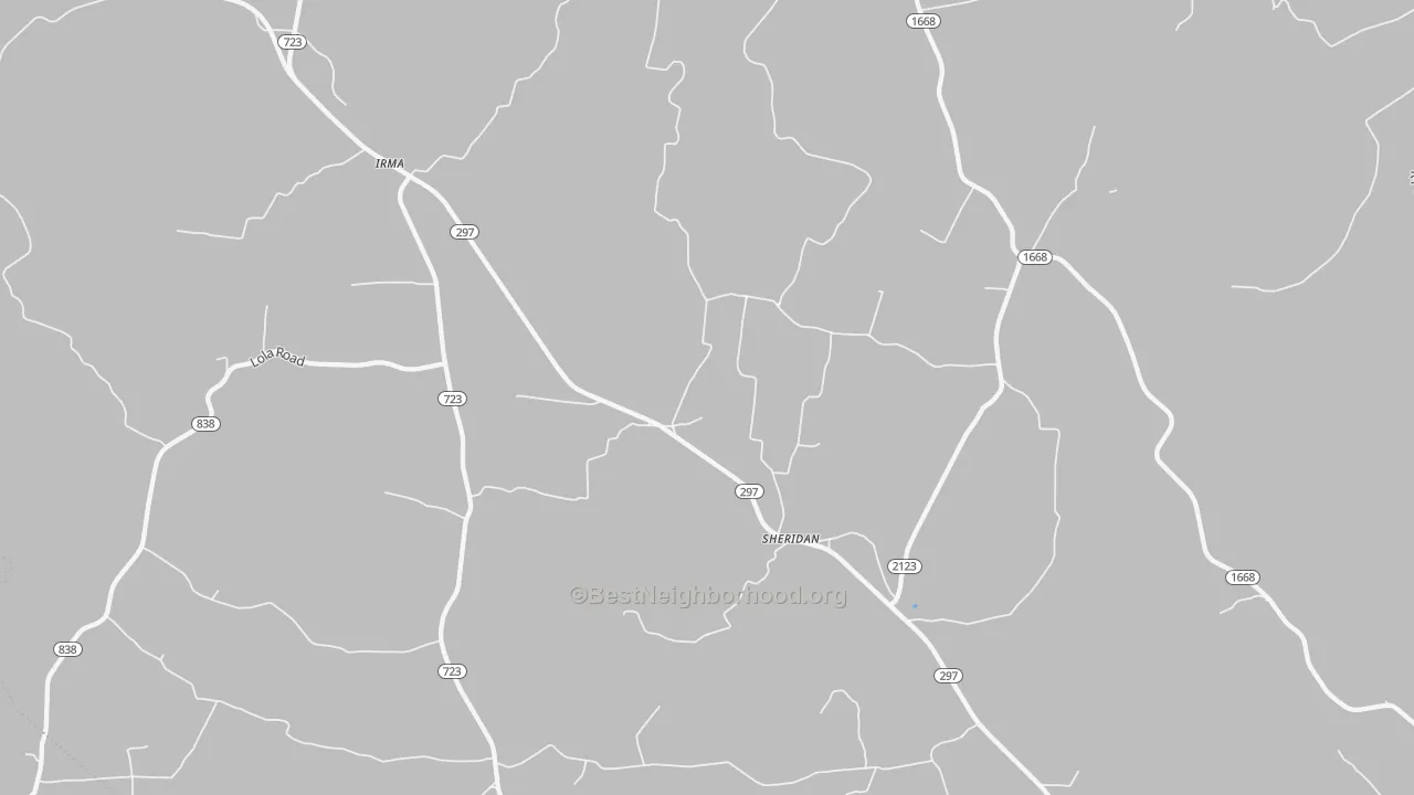 Transit Grade map of Sheridan, KY