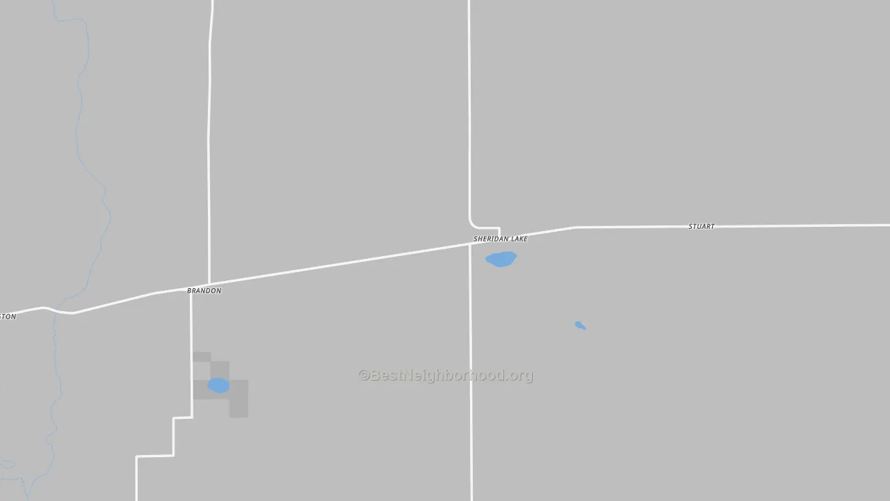 Transit Grade map of Sheridan Lake, CO