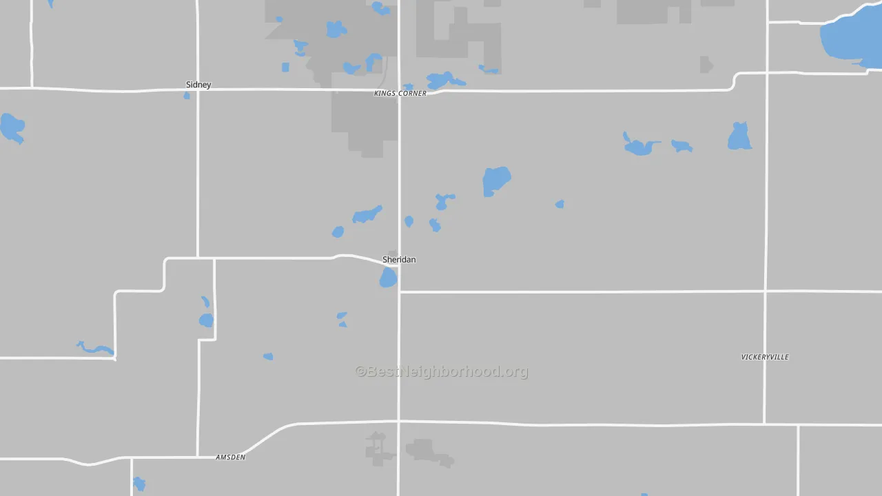 Transit Grade map of Sheridan, MI