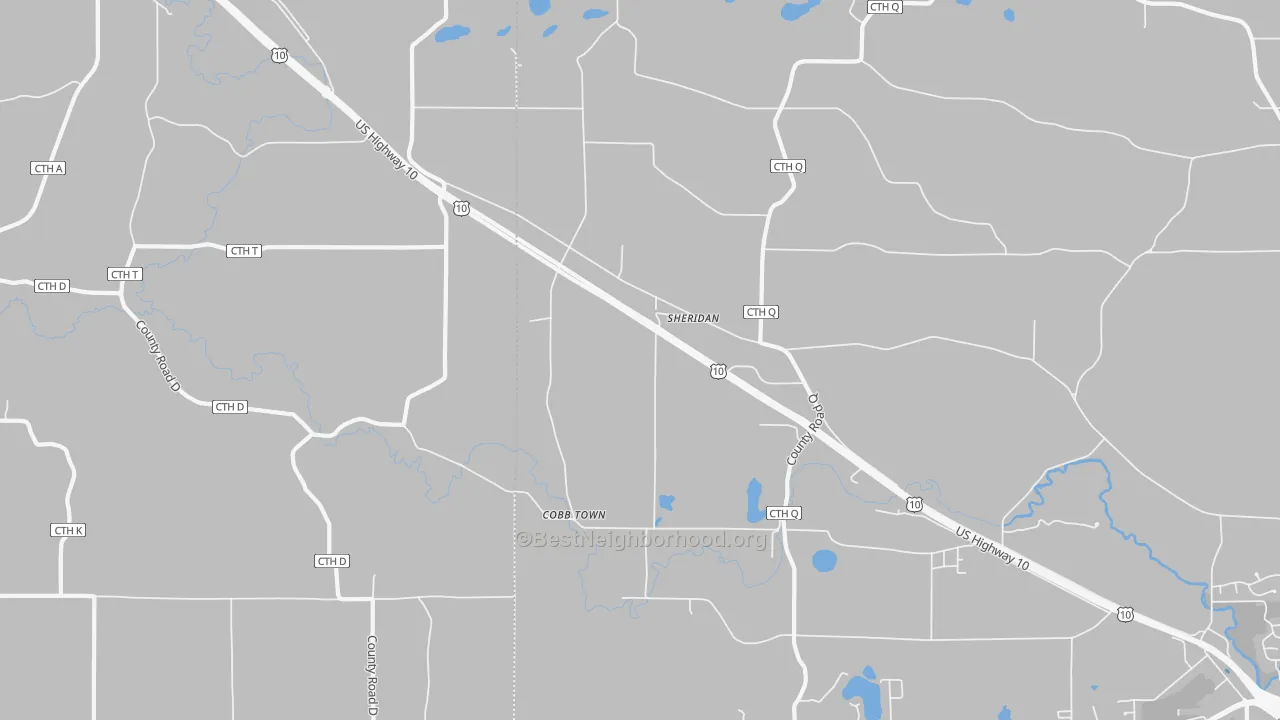 Transit Grade map of Sheridan, WI