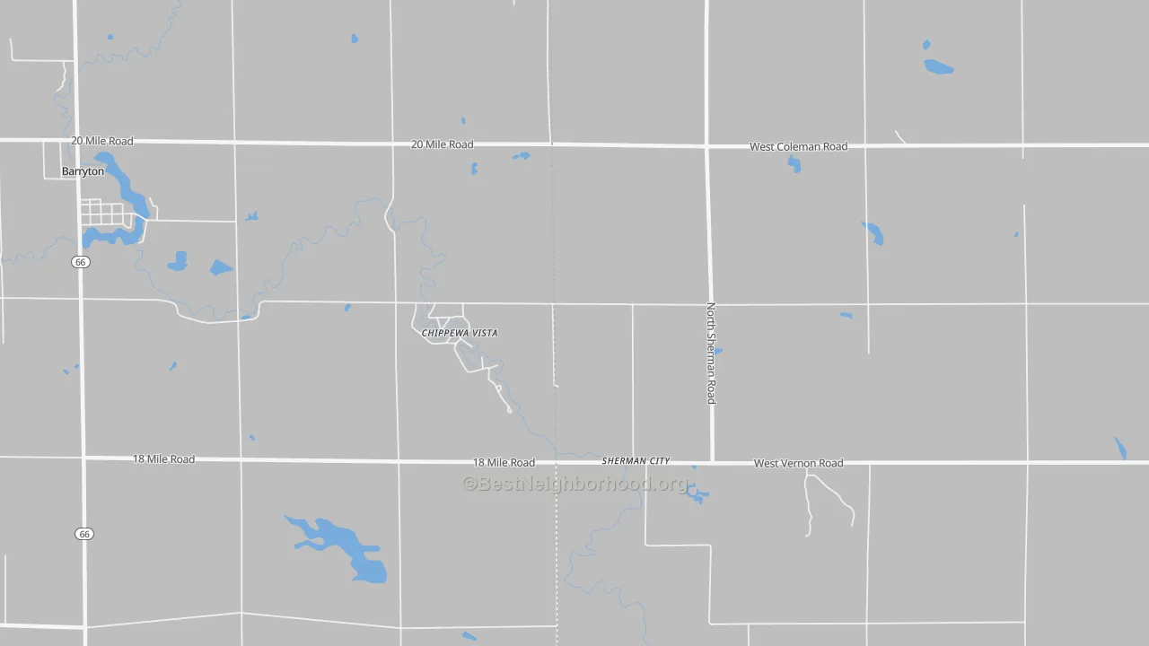 Transit Grade map of Sherman City, MI