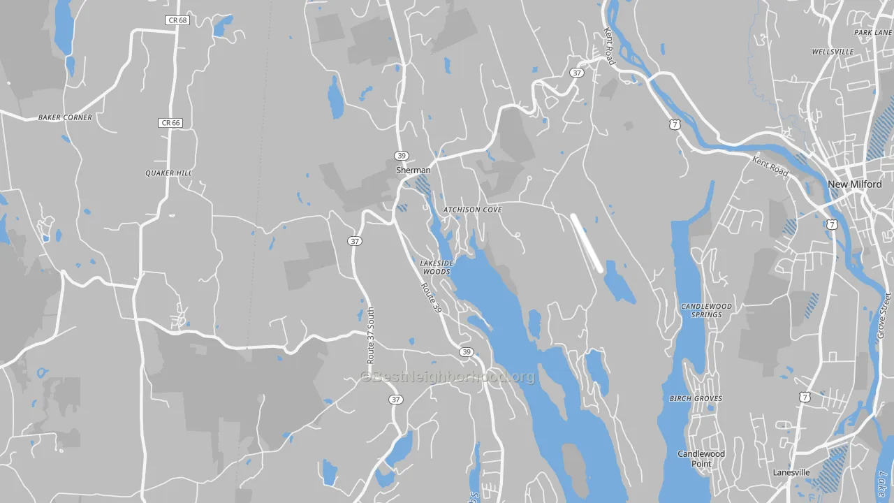 Transit Grade map of Sherman, CT