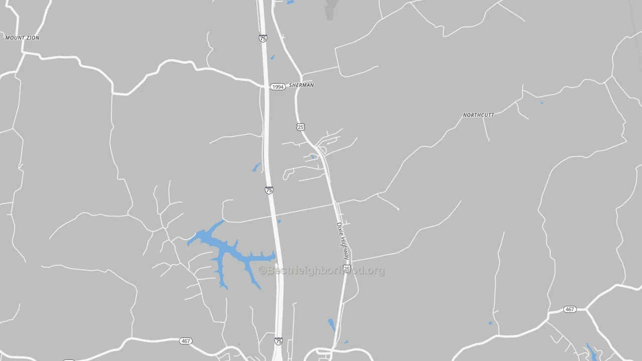 Transit Grade map of Sherman, KY